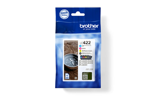 Brother LC422VAL ink cartridge 4 pc(s) Original Black, Cyan, Magenta, Yellow Brother LC422VAL ink cartridge 4 pc(s) Original Black, Cyan, Magenta, Yellow